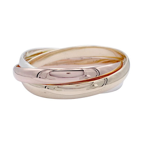 Bracelet Bracelet Cartier, "Trinity", 3 tons d'or. 58 Facettes 32580