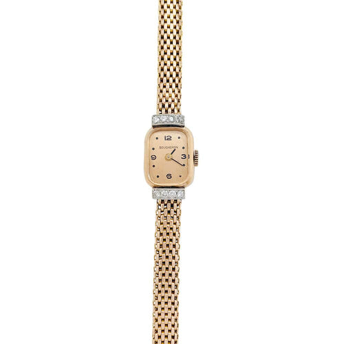 Montre Montre Boucheron en or rose et diamants. 58 Facettes 31461