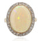 Bague 54 Bague ancienne opale et diamants 58 Facettes 22-283
