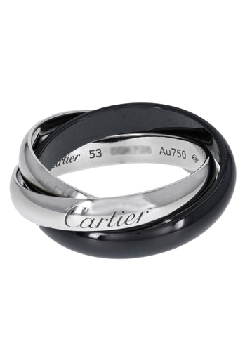Bague 53 Bague CARTIER Trinity Céramique Classique Or Blanc 750/1000 58 Facettes 62136-57989