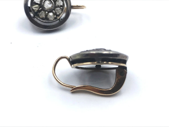 Boucles d'oreilles Boucles d'oreilles Diamants taille rose Empire austro-hongrois 58 Facettes