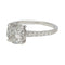Bague 54 Solitaire accompagné, diamant 1,53 carat. 58 Facettes 31806