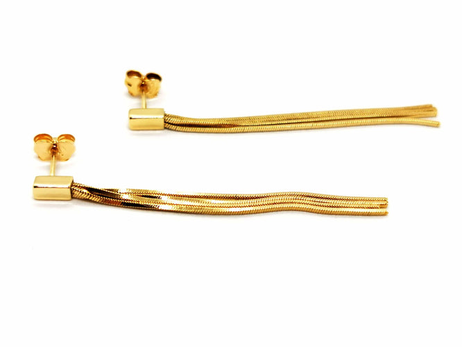 Boucles d'oreilles Boucles d'oreilles Pendantes Or jaune 58 Facettes 1599831CN