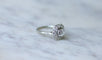 Bague 52 Bague Art Déco Or blanc Platine Diamants 58 Facettes