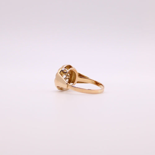 Bague Diamant Or jaune Années 50 58 Facettes