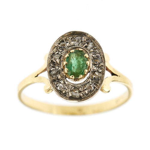 Bague 61 Bague émeraude et diamants 58 Facettes 29688