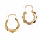 Boucles d'oreilles Créoles or jaune facetté 58 Facettes CVBO13