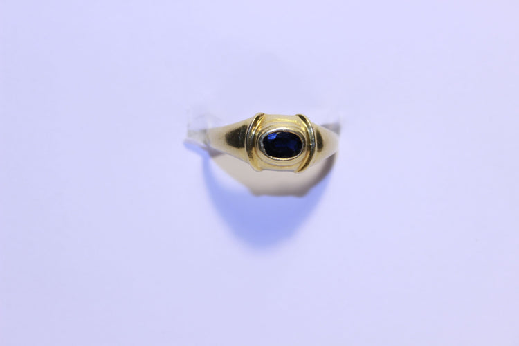 Bague 58 Bague Or jaune Saphir 58 Facettes