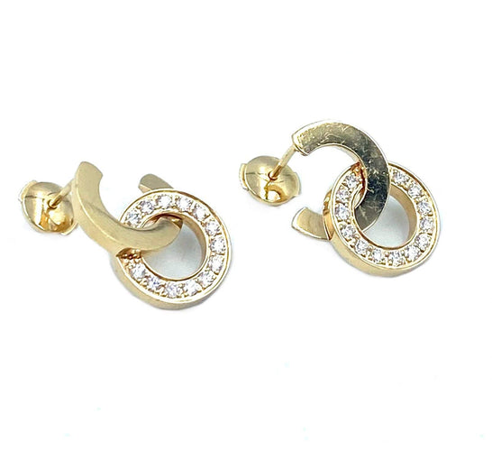 Boucles d'oreilles PIAGET - Collection Possession, boucles d’oreilles or rose et diamants 58 Facettes