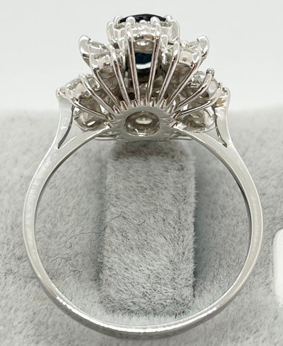 Bague Bague Saphir Diamants 58 Facettes