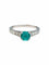 Bague 57 Bague émeraude en or blanc et diamants. 58 Facettes 30589