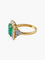 Bague 54 Bague Marguerite Emeraude et diamants 58 Facettes C1675