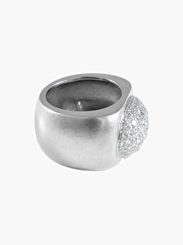 Bague 53 Bague Chevalière Diamants 58 Facettes