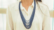 Collier Collier saphir en or jaune, perles de culture 58 Facettes 32164