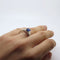 Bague 54 Bague Solitaire Or blanc Saphir 58 Facettes