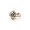 Bague Bague émeraude poire et diamants 58 Facettes