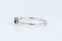 Bague Bague solitaire diamant fancy blue en or blanc 58 Facettes 53072-52-28
