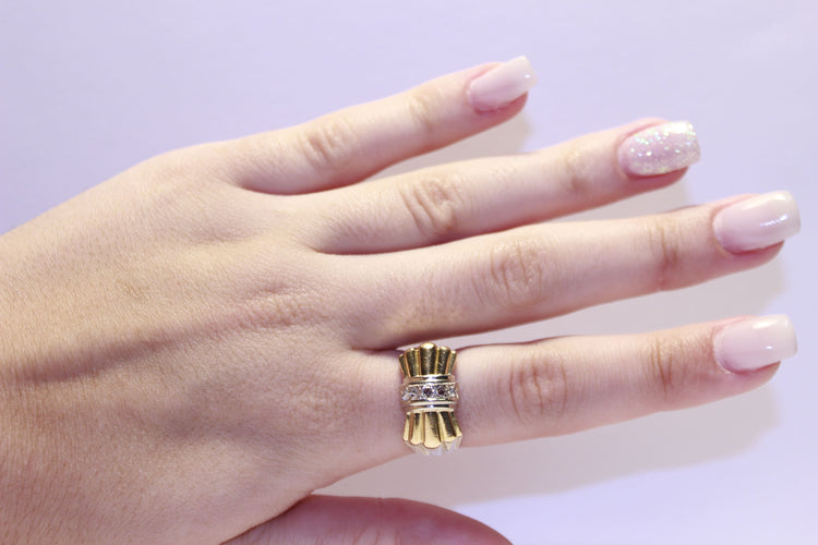 Bague 55 Bague Diamants taille rose 58 Facettes