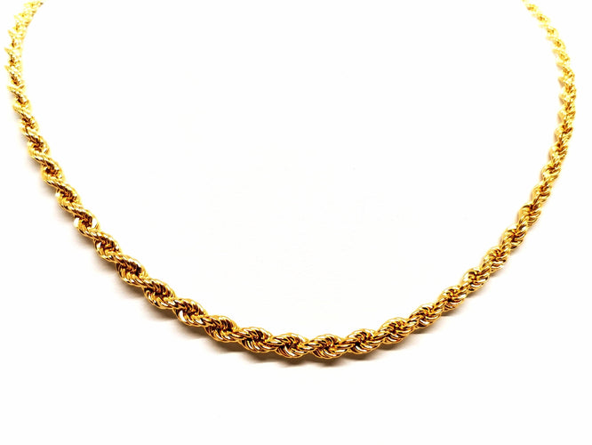 Collier Collier Maille torsadée Or jaune 58 Facettes 1649341CN