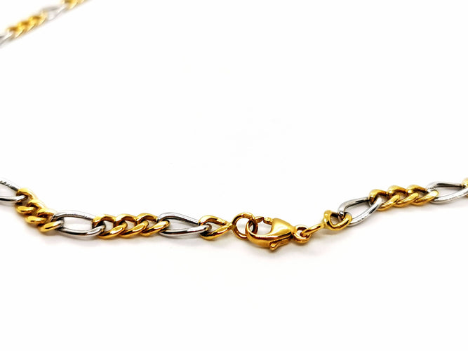 Collier Collier Maille alternée Or jaune 58 Facettes 1180579CD