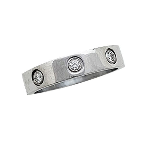 Bague 50 Alliance Cartier, "Love", or blanc, diamants. 58 Facettes 30753