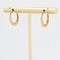 Boucles d'oreilles Créoles or jaune torsadées 58 Facettes 19-456D