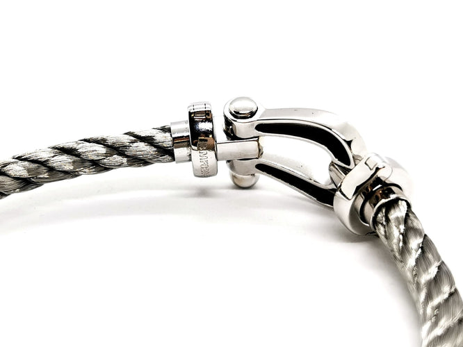 Bracelet Fred Bracelet Câble Force 10 Or blanc 58 Facettes 1528709CN
