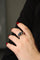 Bague 51 Bague Jonc Or blanc Saphir 58 Facettes 2282567CN