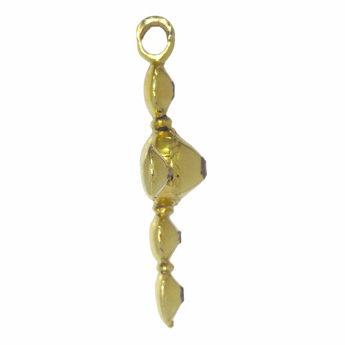 Pendentif Croix baroque diamants taillés en rose 58 Facettes 23096-0089