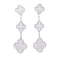 Boucles d'oreilles Boucles d'oreilles Van Cleef & Arpels "Magic Alhambra" or blanc, diamants. 58 Facettes 33549