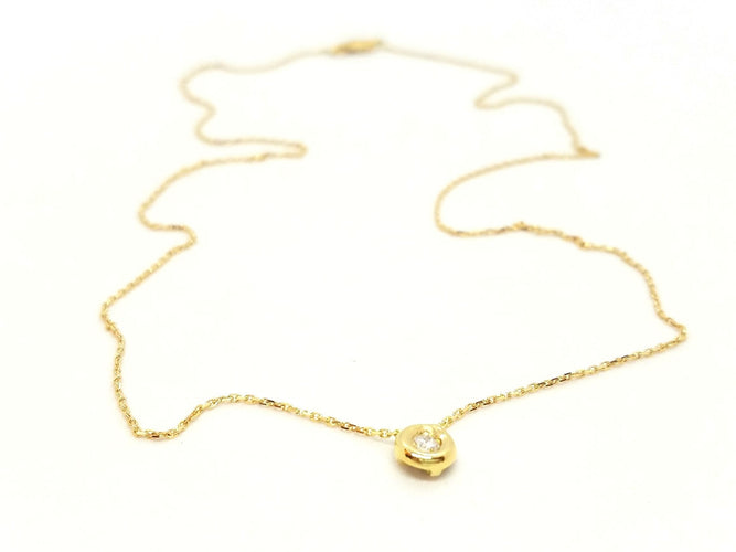 Collier Collier Or jaune Diamant 58 Facettes 579139RV