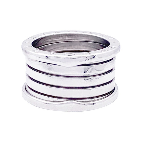 Bague 57 Bague Bulgari, "B.Zero1", or blanc, trés grand modèle. 58 Facettes 33415