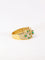 Bague Bague bandeau diamants émeraudes 58 Facettes J35