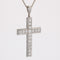 Pendentif Croix en platine et diamants 58 Facettes 22-595