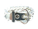 Bracelet HERMÈS. Bracelet vintage boucle sellier argent GM 58 Facettes