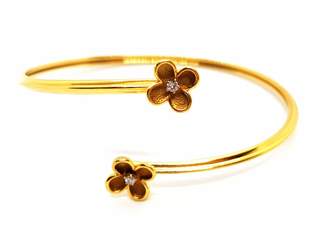 Bracelet Bracelet Jonc Or jaune Diamant 58 Facettes 1588904CN