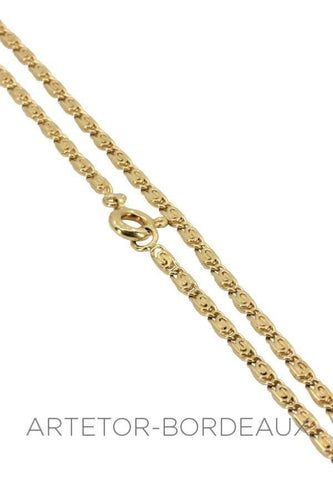 Collier Chaîne maille plate fantaisie 58 Facettes 35701