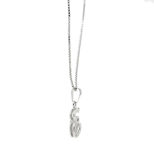 Collier Collier en or avec E et diamants 58 Facettes 32048
