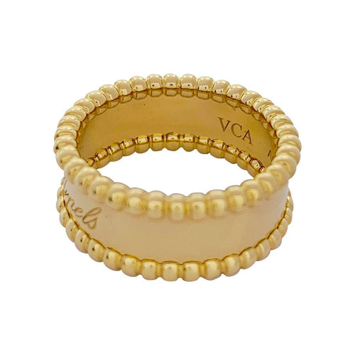 Bague 50 Bague Van Cleef & Arpels, "Perlée signature", or jaune. 58 Facettes 32570