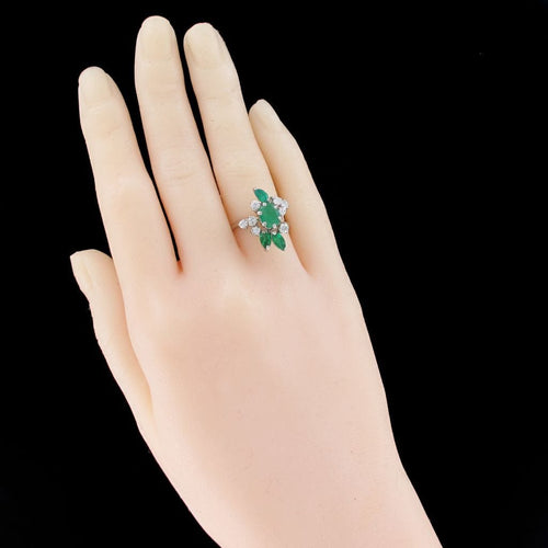 Bague 50 Bague vintage émeraudes et diamants 58 Facettes 16-052-50-1