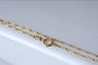 Collier Chaîne ancienne maille rectangle en or jaune 58 Facettes