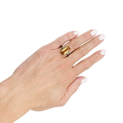 Bague 58 Bague H.Stern andalousite, diamants, or blanc. 58 Facettes 31599