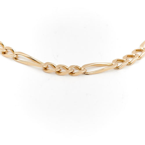 Bracelet Bracelet Maille alternée Or jaune 58 Facettes 1637010CN