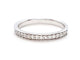Bague 54 Bague Alliance Or blanc Diamant 58 Facettes 06350CD