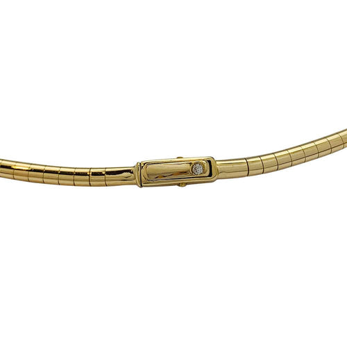 Collier Collier Stern omega or jaune, diamants. 58 Facettes 31881