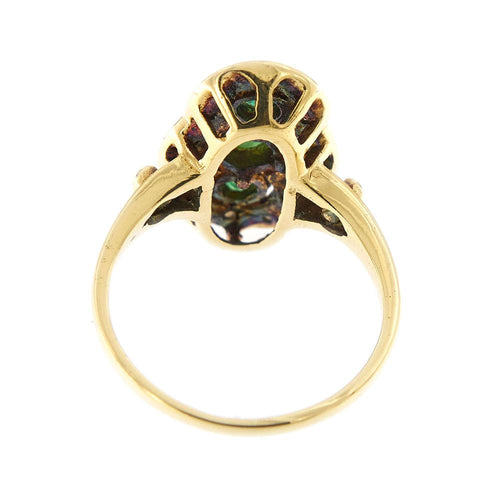 Bague 56 Bague émeraudes et diamants 58 Facettes 28609