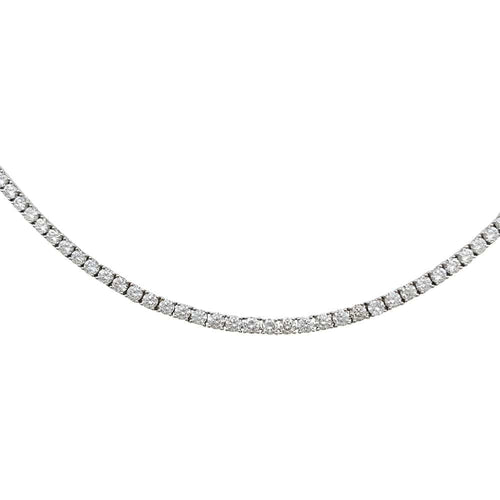 Collier Collier rivière diamants en or blanc. 58 Facettes 30692