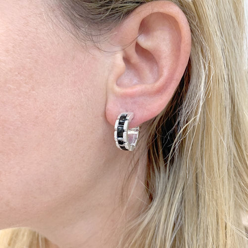 Boucles d'oreilles Boucles d'oreilles Chanel, céramique noire, diamants. 58 Facettes 32930
