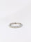 Bague Alliance américaine en or blanc et diamants 58 Facettes J69