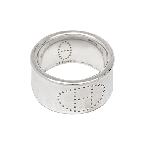 Bague 53 Bague Hermès "Eclipse Ruban" en argent. 58 Facettes 30731